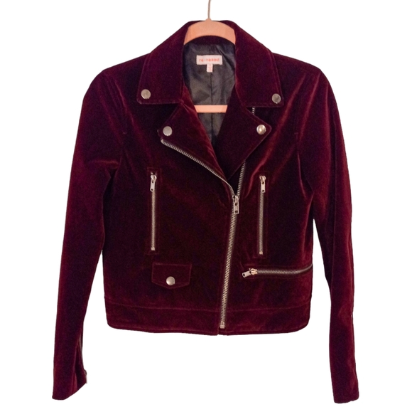 re:named Jackets & Blazers - Re:named Women's Velvet Moto Jacket | Small